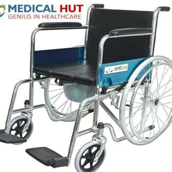 ENTROS Foldable Commode Wheelchair