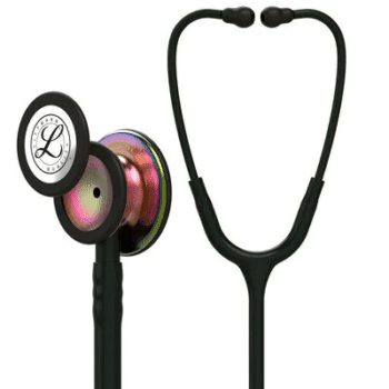 3M™ Littmann® Classic III™ Stethoscope Special Black with Black and Rainbow Finish (5870)