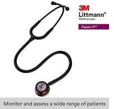 Classic III Stethoscope Special Black with Black and Rainbow Finish (5870) 2
