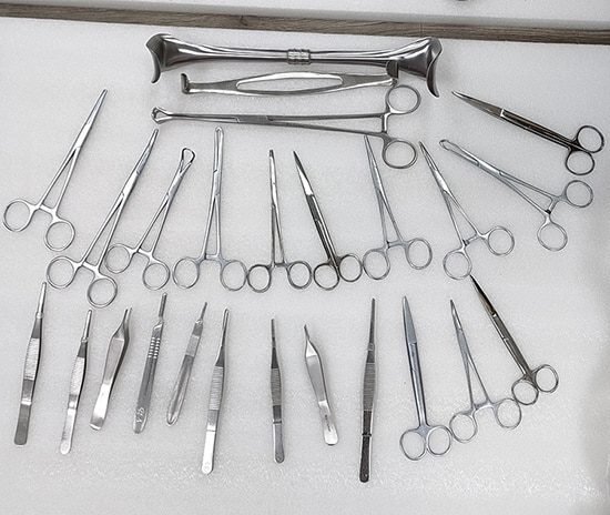 laparotomy instruments set