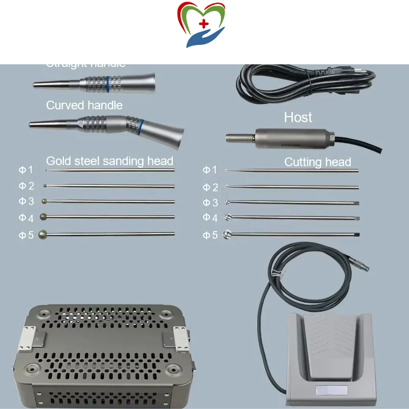 Micro Electric Spine Drills handles and heads